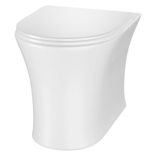 The White Space Euna Rimless Wall Hung Toilet Pan - White - Envy Bathrooms Ltd