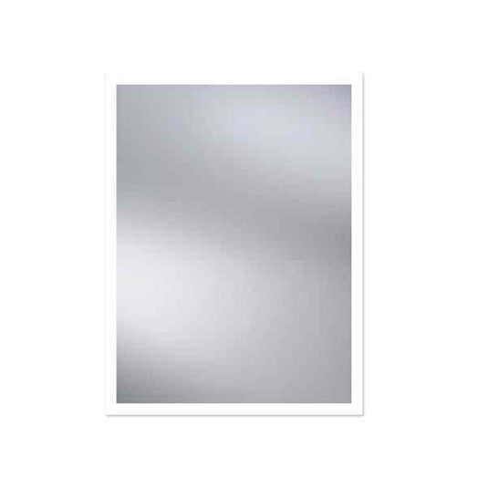 The White Space Frame Illuminated LED Bathroom Mirror - 800mm H x 600mm W - Chrome - Envy Bathrooms Ltd