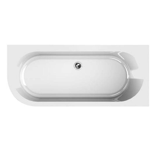 The White Space J-Bath Double Ended Rectangular Bath 1650mm x 725mm - Right Handed - Envy Bathrooms Ltd