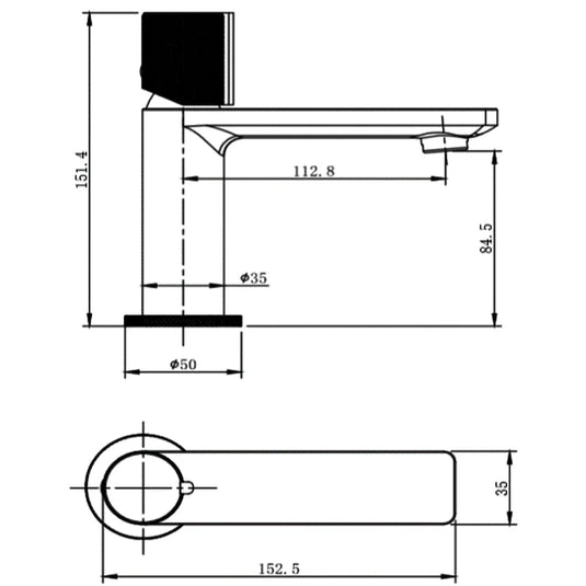The White Space Knurl Single Knob Basin Mixer Tap with Sprung Plug Waste - Chrome - Envy Bathrooms Ltd