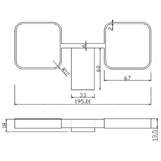 The White Space Legend Double Tumbler and Holder - Black - Envy Bathrooms Ltd