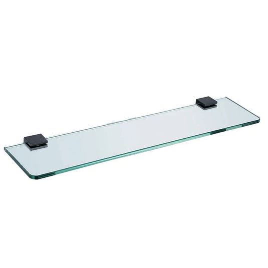 The White Space Legend Glass Shelf - Black - Envy Bathrooms Ltd