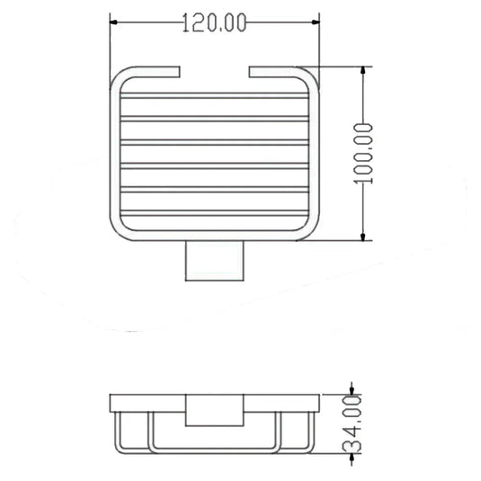 The White Space Legend Soap Basket - Black - Envy Bathrooms Ltd
