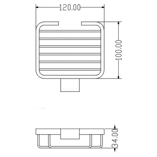 The White Space Legend Soap Basket - Black - Envy Bathrooms Ltd
