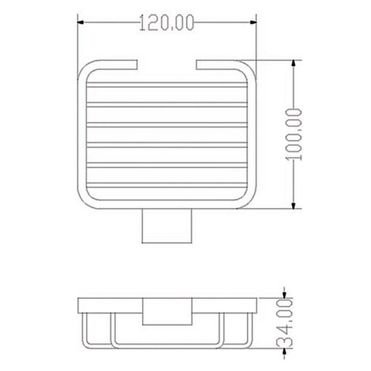 The White Space Legend Soap Basket - Chrome - Envy Bathrooms Ltd
