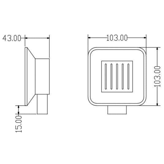 The White Space Legend Soap Dish - Chrome - Envy Bathrooms Ltd