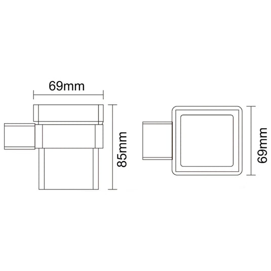 The White Space Legend Tumbler and Holder - Black - Envy Bathrooms Ltd
