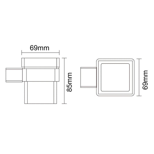 The White Space Legend Tumbler and Holder - Chrome - Envy Bathrooms Ltd