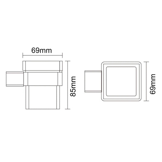 The White Space Legend Tumbler and Holder - Chrome - Envy Bathrooms Ltd