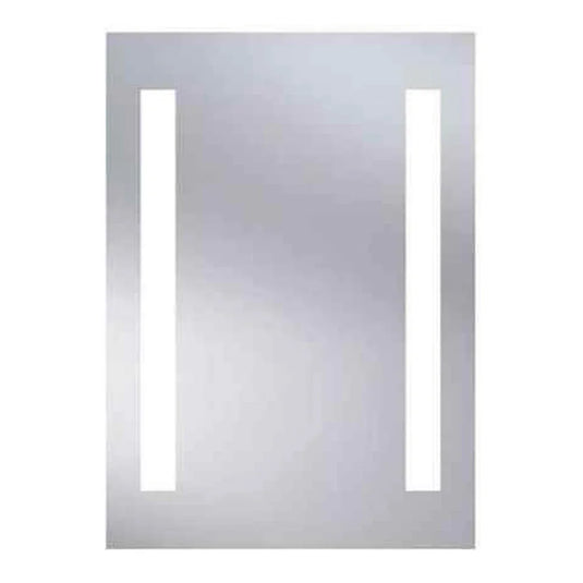 The White Space Par Illuminated LED Bathroom Mirror - 700mm H x 500mm W - Chrome - Envy Bathrooms Ltd