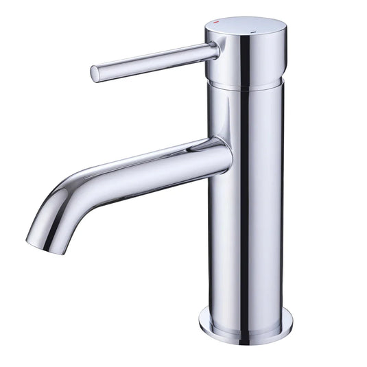 The White Space Pin Lux Single Lever Monobloc Basin Mixer Tap with Sprung Plug Waste - Chrome - Envy Bathrooms Ltd