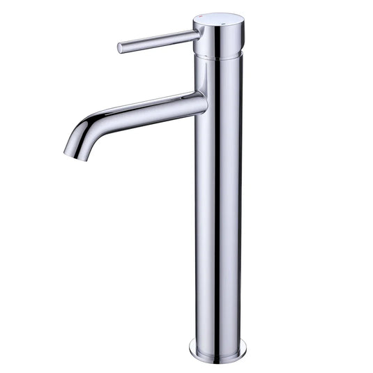 The White Space Pin Lux Single Lever Monobloc Tall Basin Mixer Tap - Chrome - Envy Bathrooms Ltd