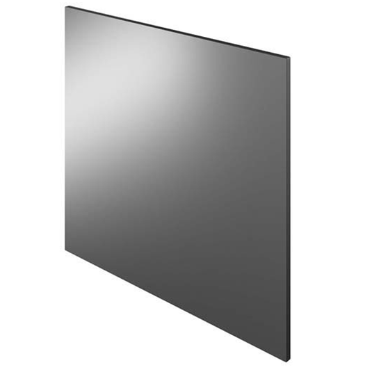 The White Space Scene Wall Hung Bathroom Mirror - 600mm Wide - Gloss Charcoal - Envy Bathrooms Ltd