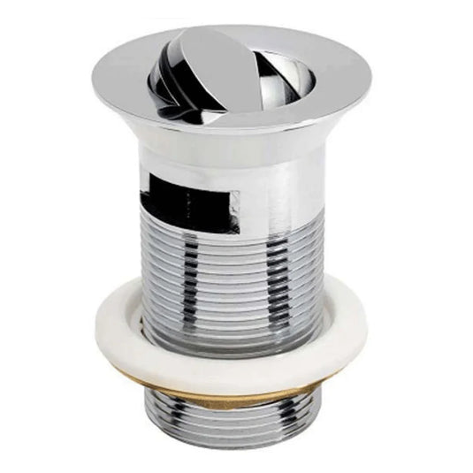 The White Space Unslotted Flip Basin Waste - Chrome - Envy Bathrooms Ltd