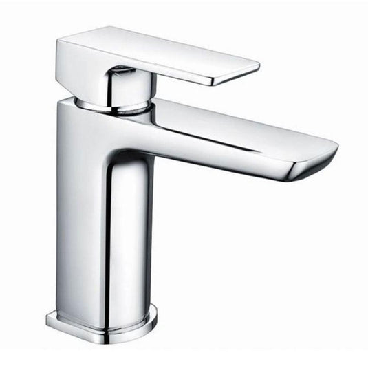 The White Space Veto Single Lever Mini Monobloc Basin Mixer Tap with Sprung Plug Waste - Chrome - Envy Bathrooms Ltd