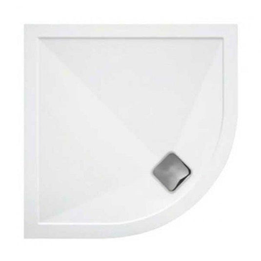 TrayMate TM25 Elementary 1000 x 1000mm Quadrant Shower Tray - White - Envy Bathrooms Ltd