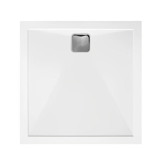 TrayMate TM25 Elementary Anti-Slip Square Shower Tray 1000x1000mm White | G0050 - Envy Bathrooms Ltd