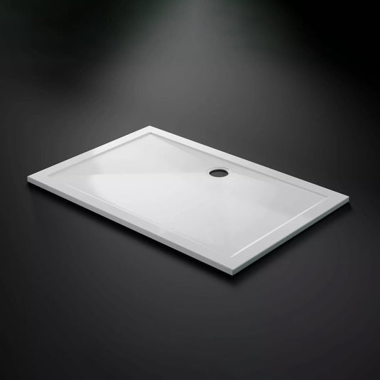 TrayMate TM25 Elementary Rectangular Shower Tray 1200mm x 700mm White | G0018 - Envy Bathrooms Ltd