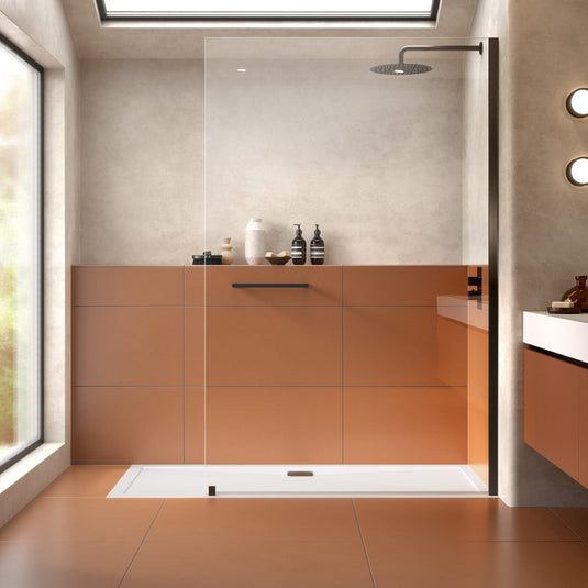 TrayMate TM25 Elementary Rectangular Shower Tray 1700mm x 800mm Gloss White | G0039 - Envy Bathrooms Ltd