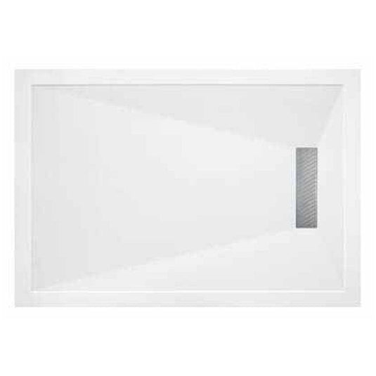 Traymate TM25 Linear 1100 x 900mm Rectangular Shower Tray with Waste - White - Envy Bathrooms Ltd