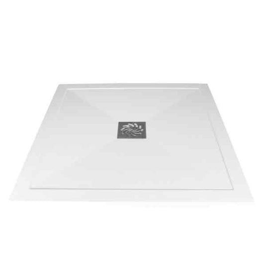 Traymate TM25 Symmetry 760 x 760mm Low Profile Square Shower Tray with Waste - White - Envy Bathrooms Ltd