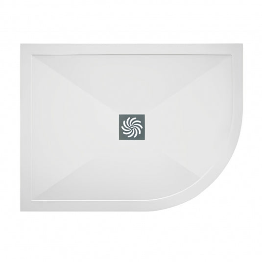 TrayMate TM25 Symmetry Offset Quadrant Shower Tray 1000mm x 800mm Right Handed | G0199 - Envy Bathrooms Ltd