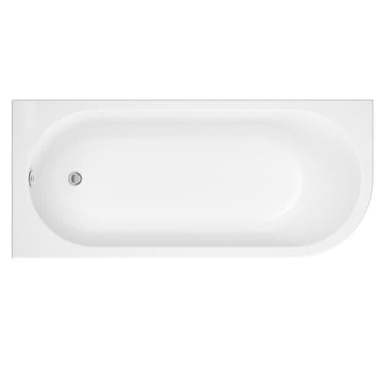 Trojan 1500mm J Shape Trojancast Bath & Panel (LH) - Envy Bathrooms Ltd