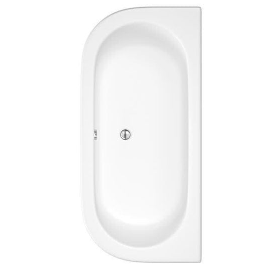 Trojan 1700 x 800mm D Shape Trojancast Bath with Panel - Envy Bathrooms Ltd