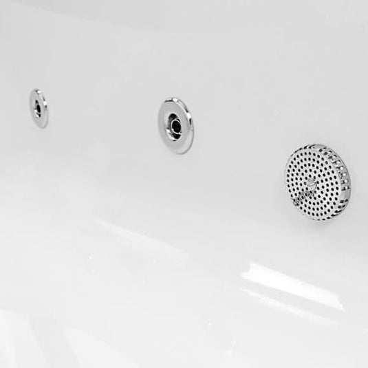 Trojan Cascade 1700 x 750mm Single Ended 26 Jet Whirlpool Bath with LED Light & Waste - Envy Bathrooms Ltd