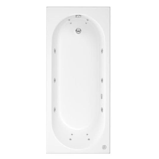 Trojan Cascade 1700mm Single Ended 14 Jet Whirlpool Bath & Waste - Envy Bathrooms Ltd