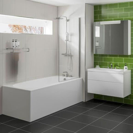 Trojan Cascade 1800 x 800mm Trojancast Single Ended Bath - Envy Bathrooms Ltd