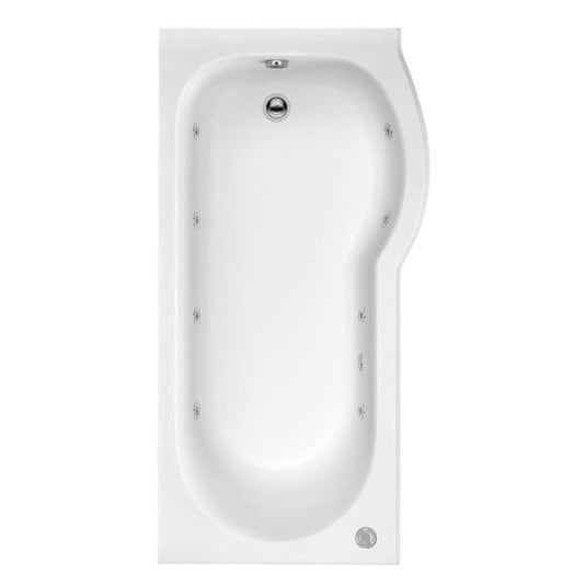 Trojan Concert 1675 x 850mm P Shape 8 Jet Whirlpool Bath & Waste (RH) - Envy Bathrooms Ltd