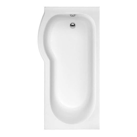 Trojan Concert P Shape 1600mm Shower Bath with Panel & Screen (LH) - Envy Bathrooms Ltd