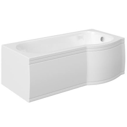 Trojan Concert P Shape 1600mm Shower Bath with Panel & Screen (RH) - Envy Bathrooms Ltd