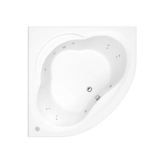 Trojan Laguna 1200 x 1200mm 14 Jet Whirlpool Corner Bath & Waste - Envy Bathrooms Ltd