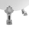 Trojan Lion Bath Feet - Silver