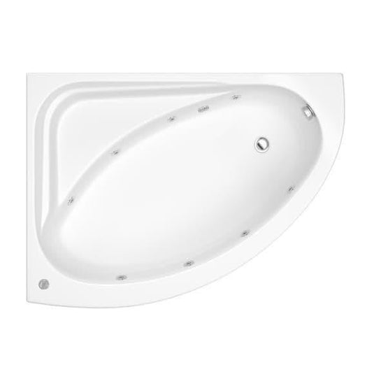 Trojan Orlando 1500 x 1020mm 8 Jet Whirlpool Corner Bath & Waste (LH) - Envy Bathrooms Ltd