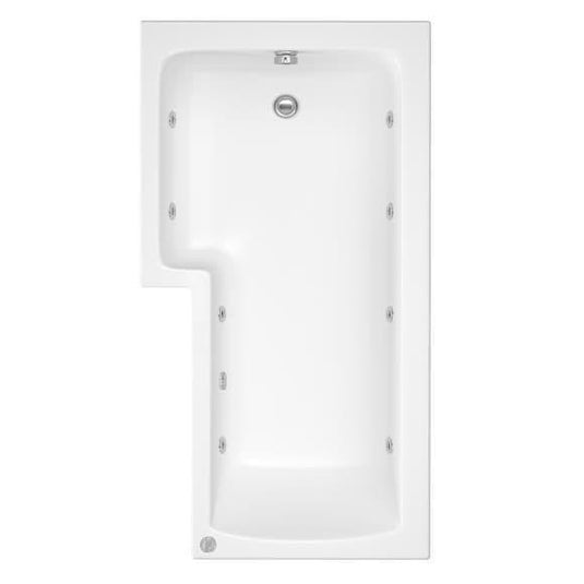 Trojan Solarna 1700 x 850mm L Shape 8 Jet Whirlpool Bath (LH) - Envy Bathrooms Ltd