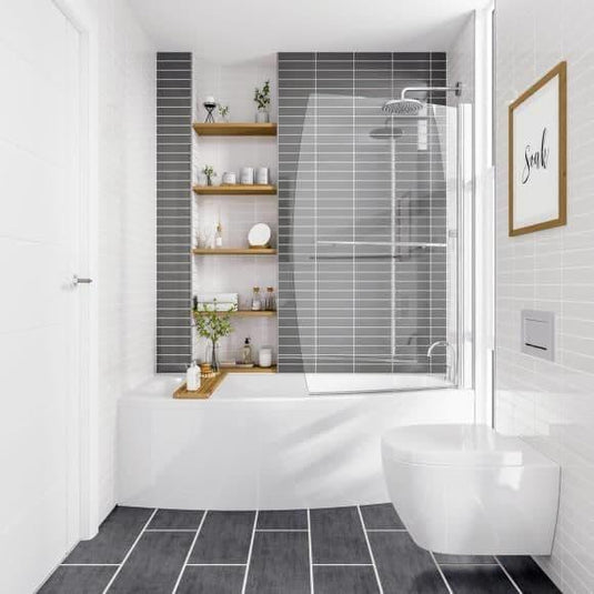 Trojan Space Saver Shower Bath with Panel & Bath Screen (RH) - Envy Bathrooms Ltd