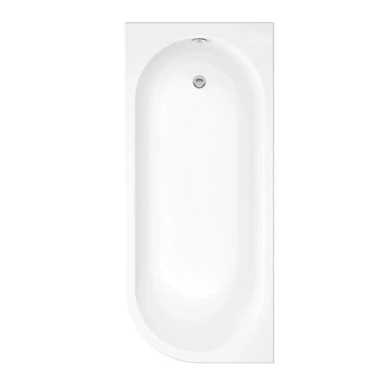 Trojancast 1700 x 750mm J Shaped Bath (LH) - Envy Bathrooms Ltd