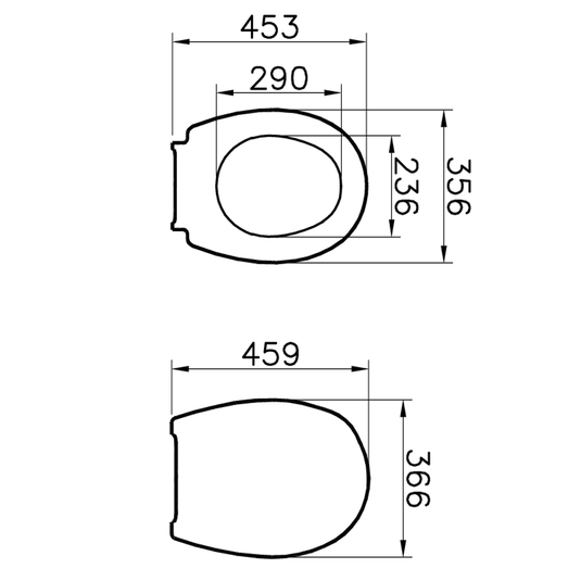 Vitra Accessible Conforma Standard Toilet Seat - White - Envy Bathrooms Ltd