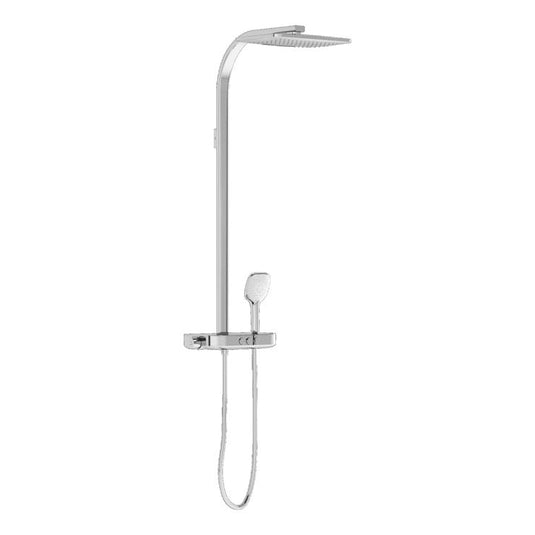 VitrA Aquaheat Charm 360 Shower Column With Shelf | Chrome | A47204VUK - Envy Bathrooms Ltd