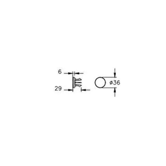 Vitra basin over flow cover- Brushed Nickel- A4516634 - Envy Bathrooms Ltd
