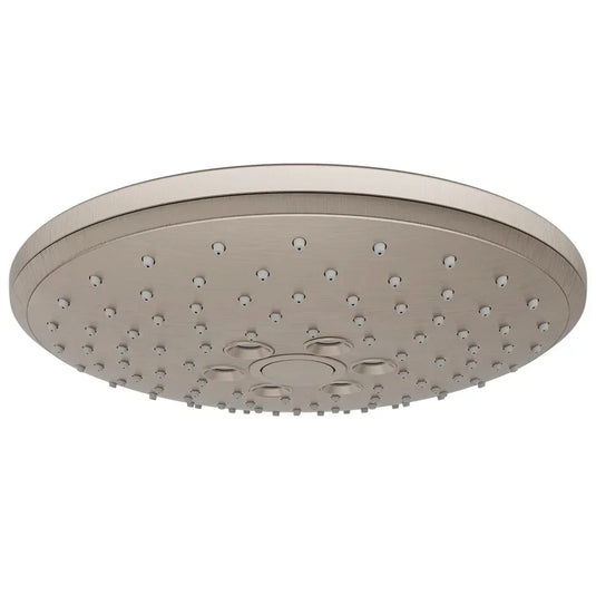 Vitra Bliss Round 2 Function Fixed Shower Head 240mm Wide - Brushed Nickel - Envy Bathrooms Ltd