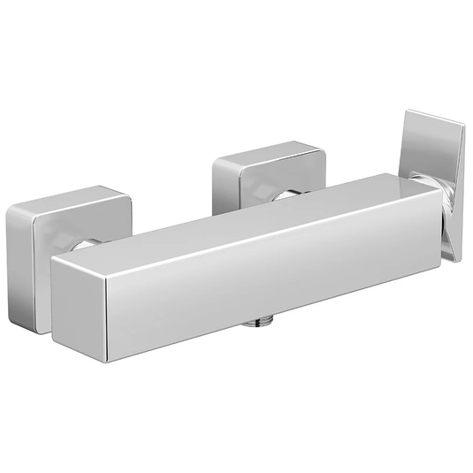 Vitra Brava Square Manual Bar Shower Valve - Single Handle - Chrome - Envy Bathrooms Ltd