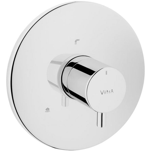 Vitra Built-In Round 3-Way Concealed Diverter Valve - Chrome - Envy Bathrooms Ltd