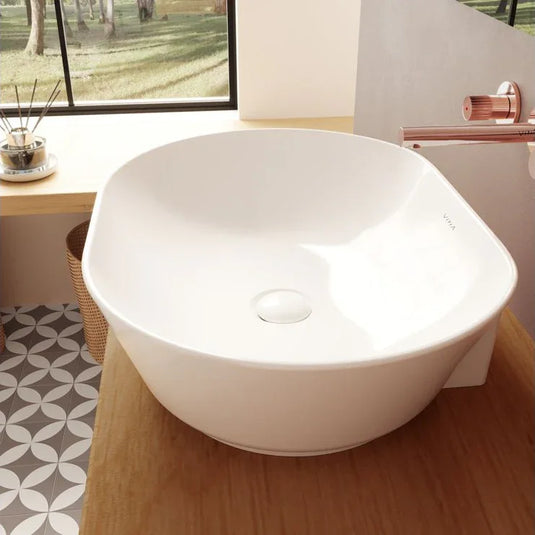VitrA Geo 545x400mm 0TH Basin (No Overflow) - White - 7427B003-0016 - Envy Bathrooms Ltd