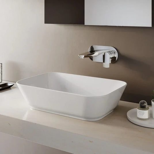 VitrA Geo 600x400mm 0TH Basin (No Overflow) - White - 7425B003-0016 - Envy Bathrooms Ltd
