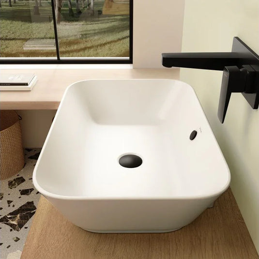 VitrA Geo 600x400mm 0TH Basin (No Overflow) - White - 7425B003-0016 - Envy Bathrooms Ltd