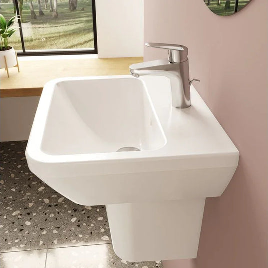 VitrA Integra 445x400mm 1TH Basin w/Overflow - White - 7047L003-0001 - Envy Bathrooms Ltd